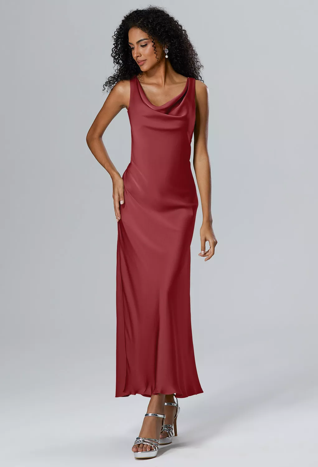 AW Ottilie Burgundy  Wedding Guest Dresses